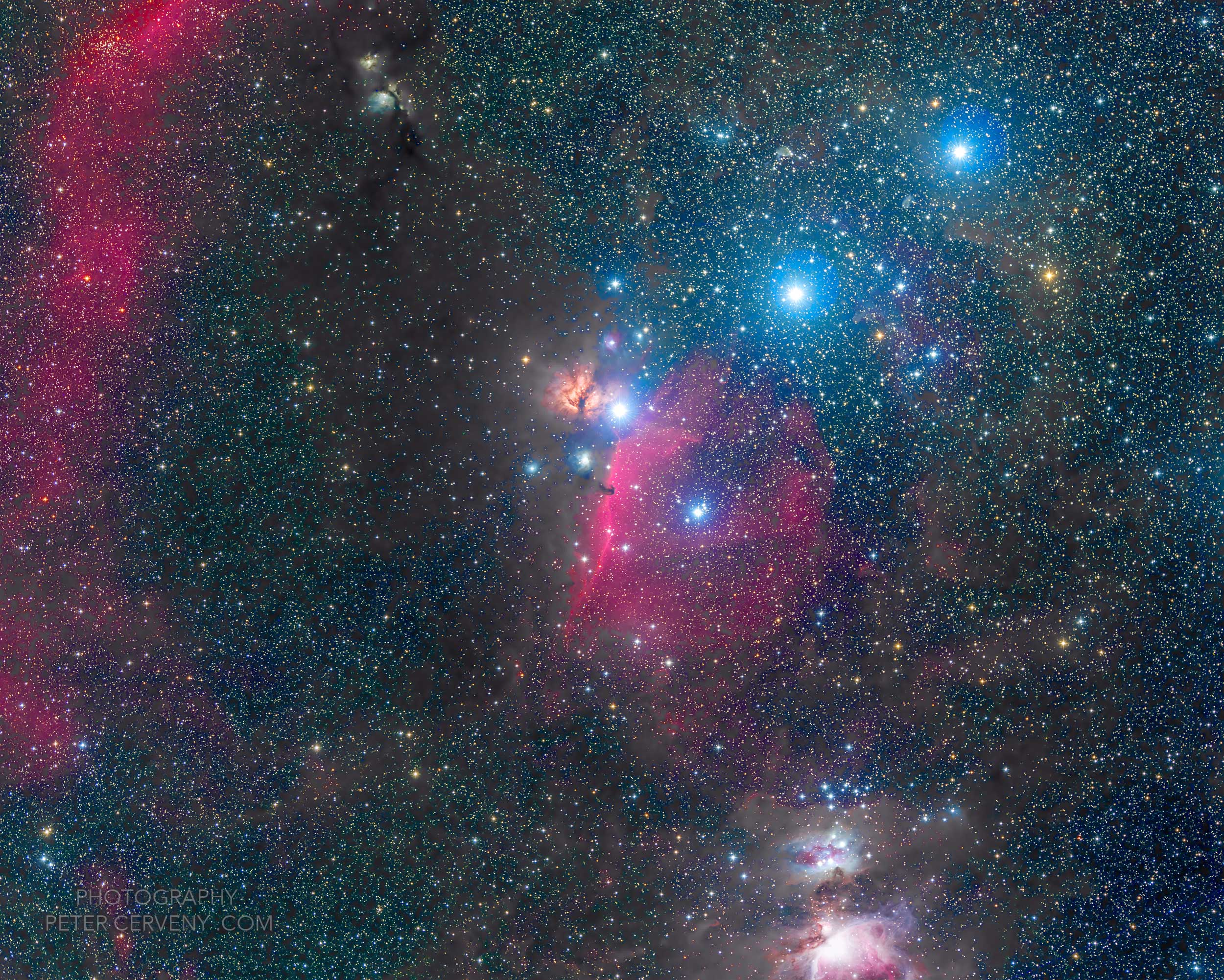 Orion Widefield Clouds Complex around IC434