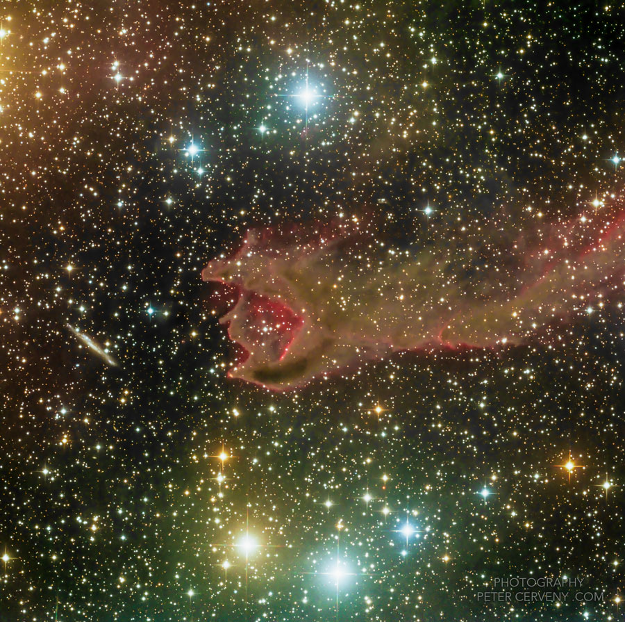 CG4 Nebula and Galaxy PGC 21338