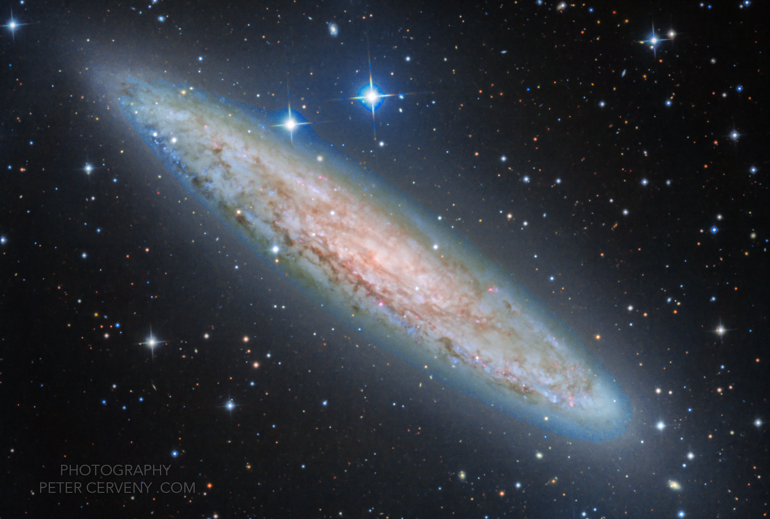 NGC3628 Hamburger Galaxy