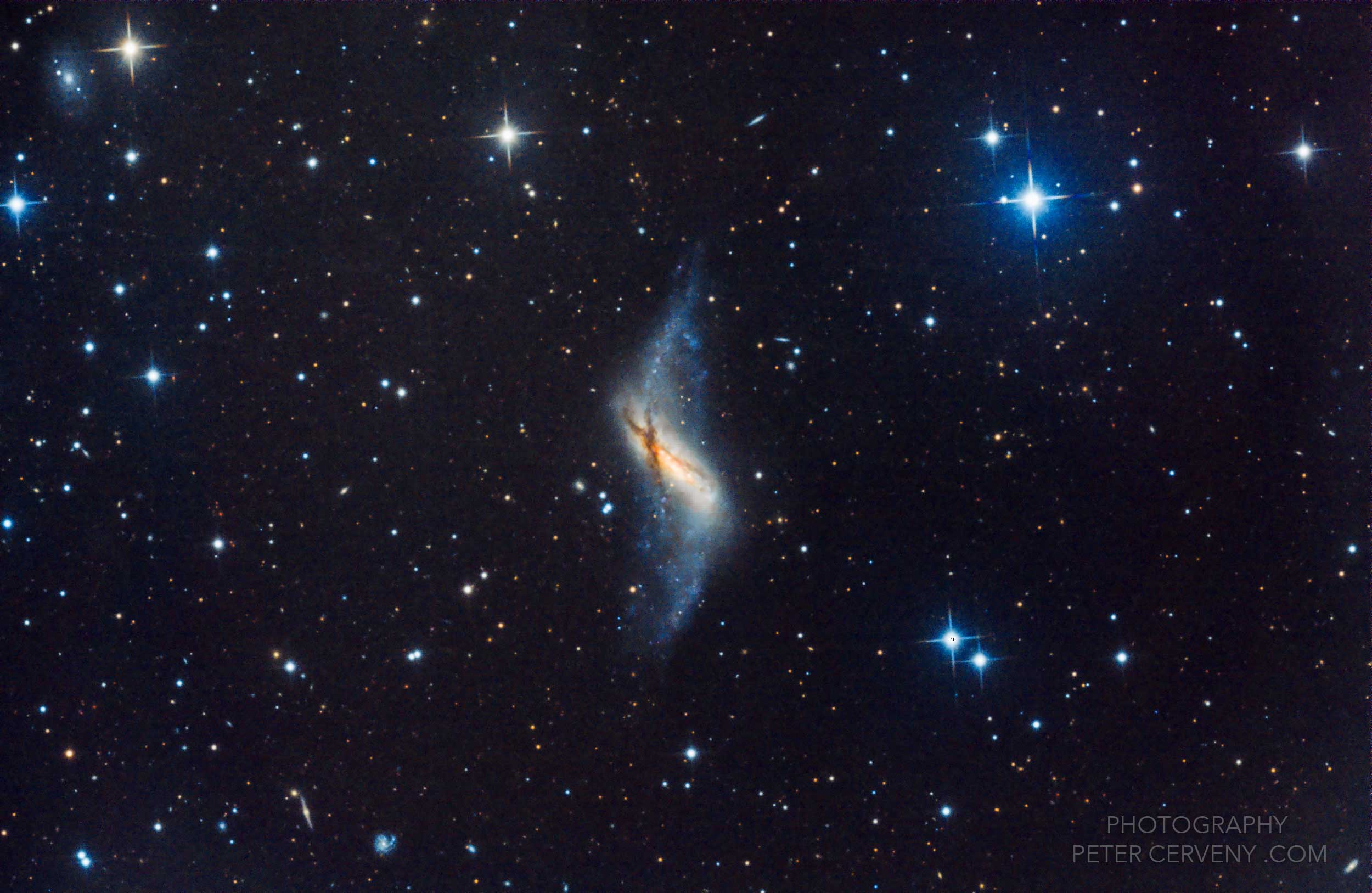 NGC3628 Hamburger Galaxy
