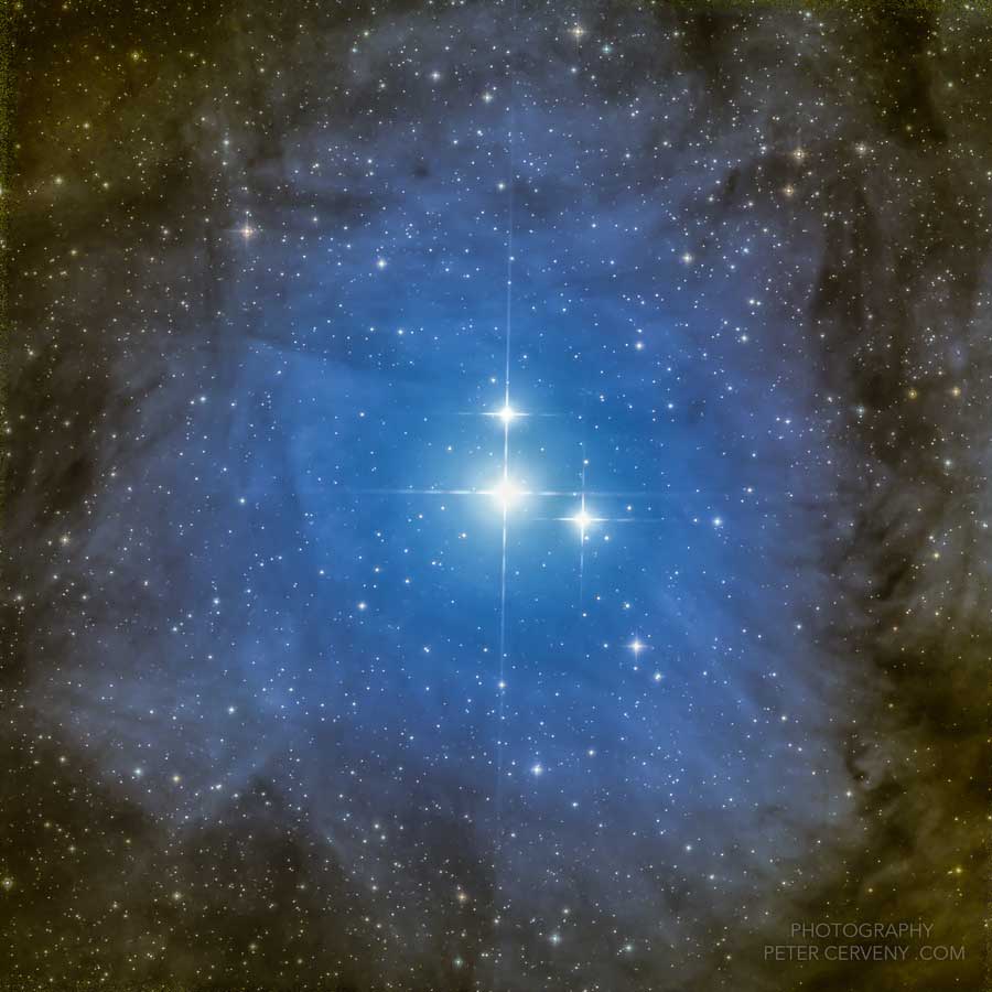 IC4604 - Blue Rho Ophiuchi nebula