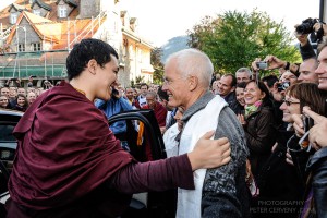 8.Karmapa-Retreat | H.H.17.Gyalwa Karmapa welcomed by Lama Ole at Europe Center / Germany