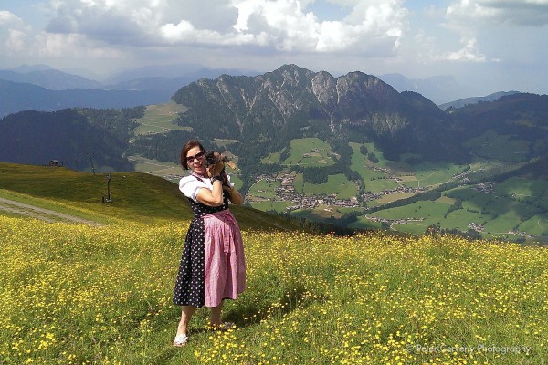 Teckel in the austrian alps